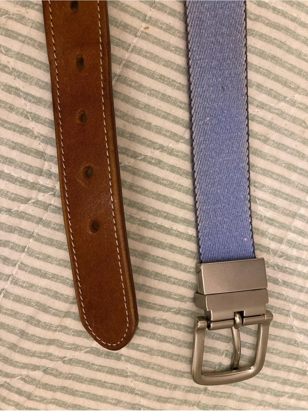 Doc Murphy REVERSIBLE Canvas/Leather Belt Country Club of Rochester